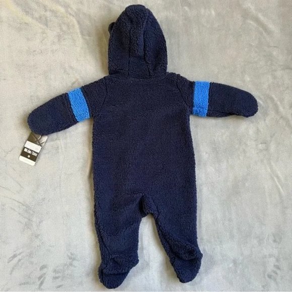 NBA Oklahoma City Thunder Baby Boys' Sherpa Sleeper Blue 3-6 Months - Picture 2 of 6